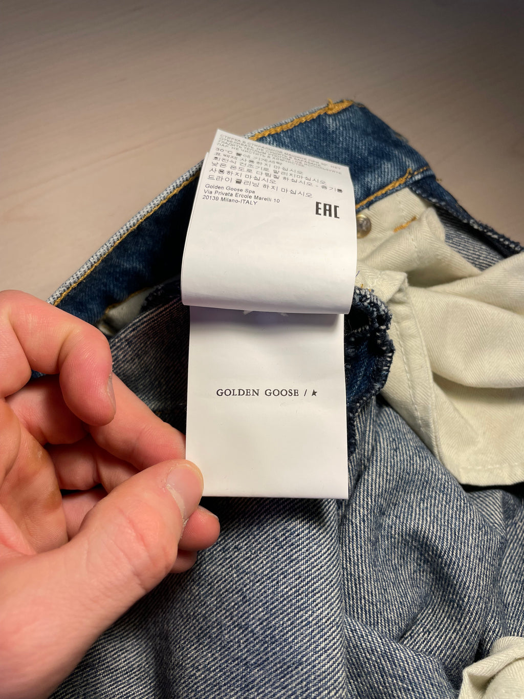 Jeans Golden Goose con patch