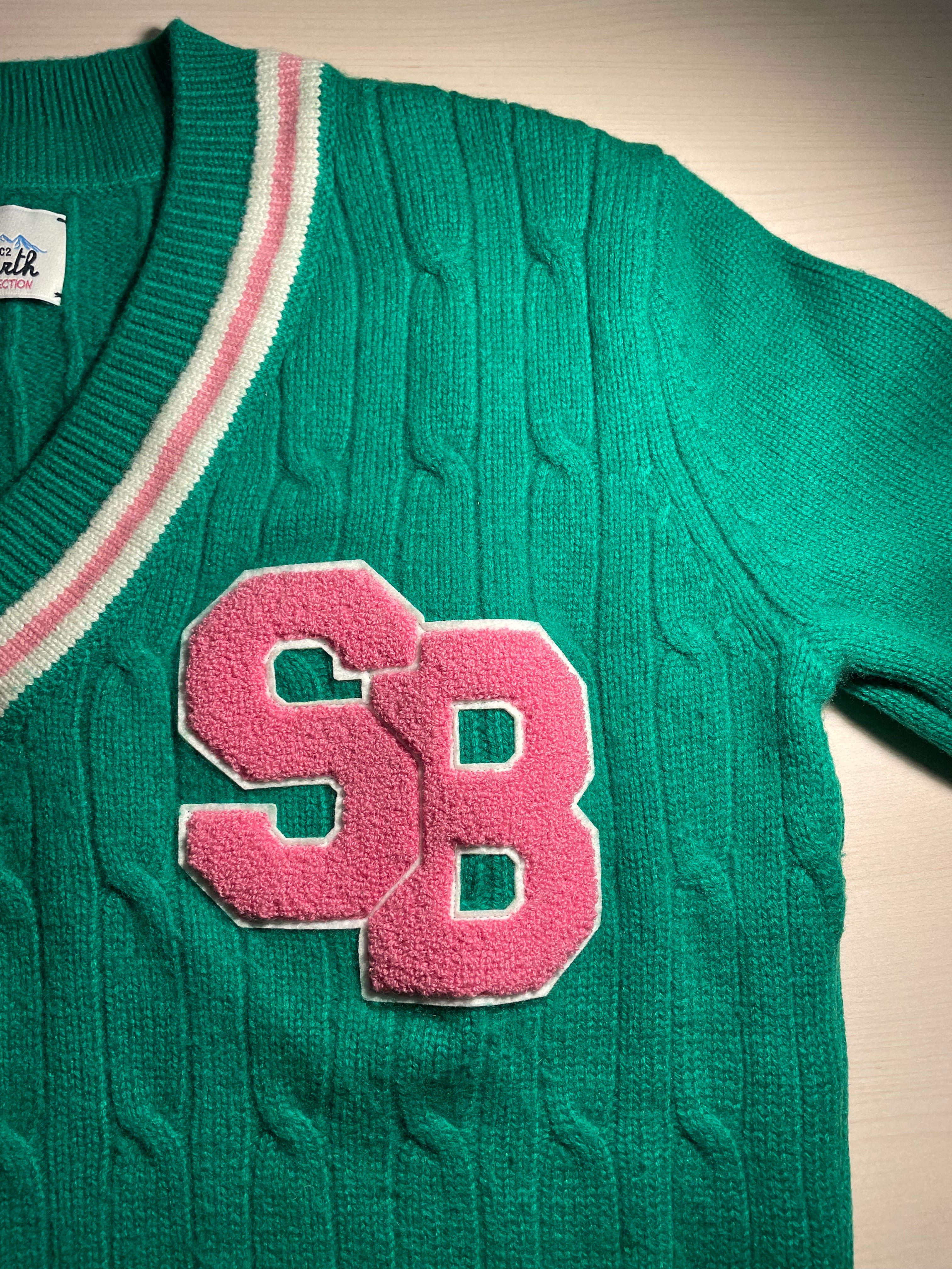 Maglione Saint Barth "SB" verde