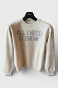 Maglione Saint Barth "All I need is snow"