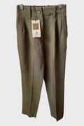 Pantaloni Golden Goose verdi misto lana