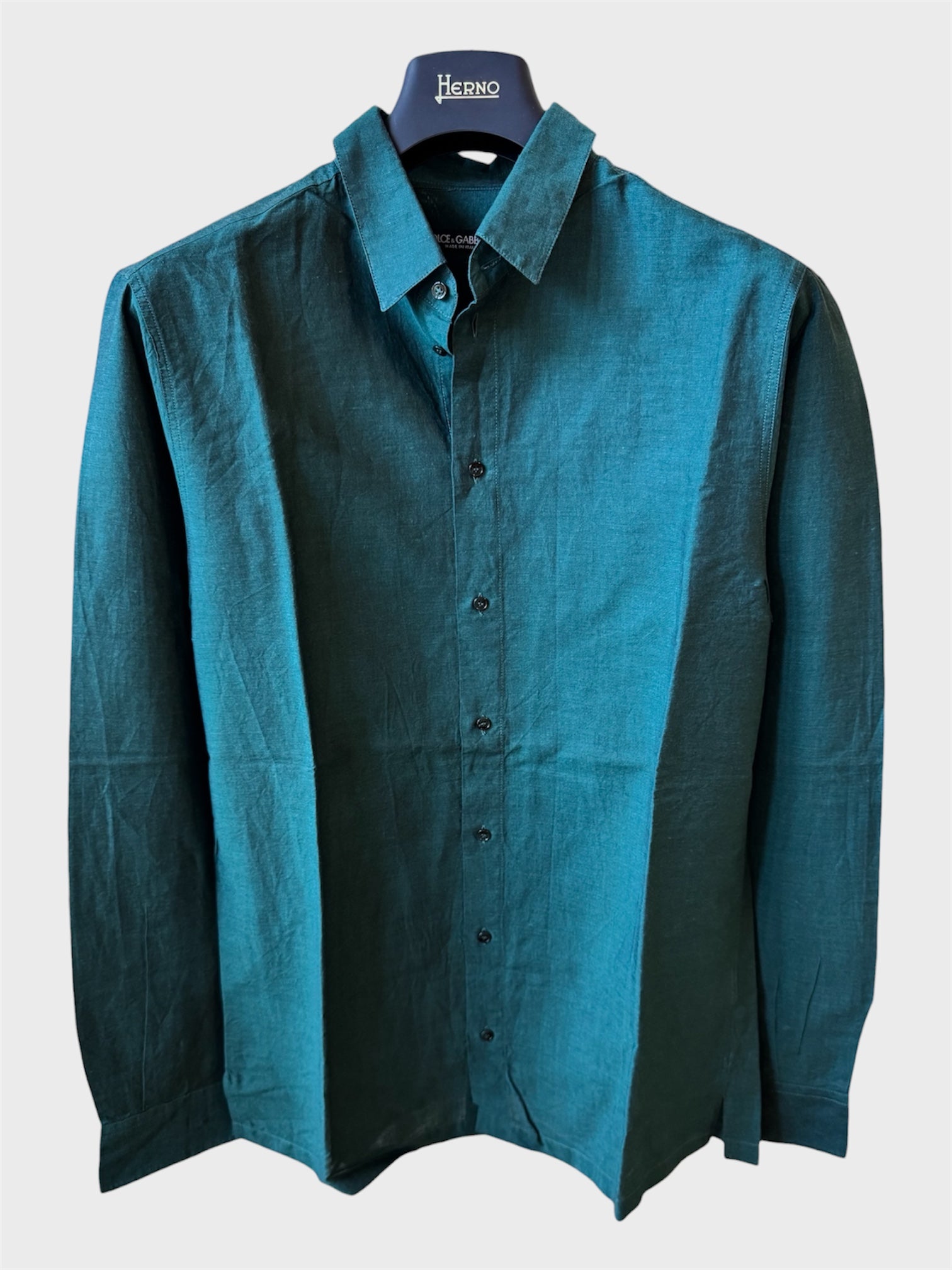 Camicia Dolce e Gabbana verde lino