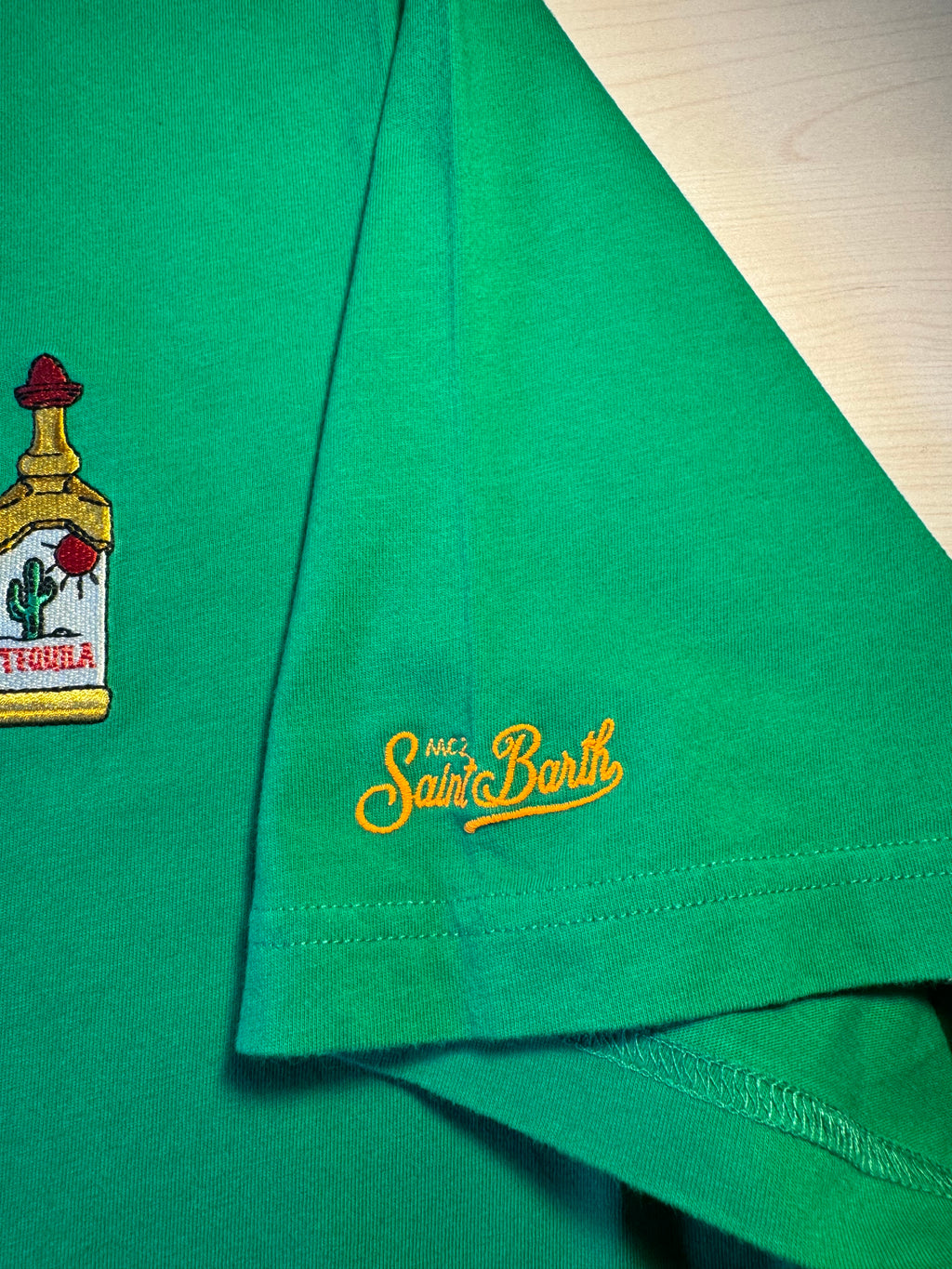 Maglia Saint Barth "Tequila a Go-Go” verde