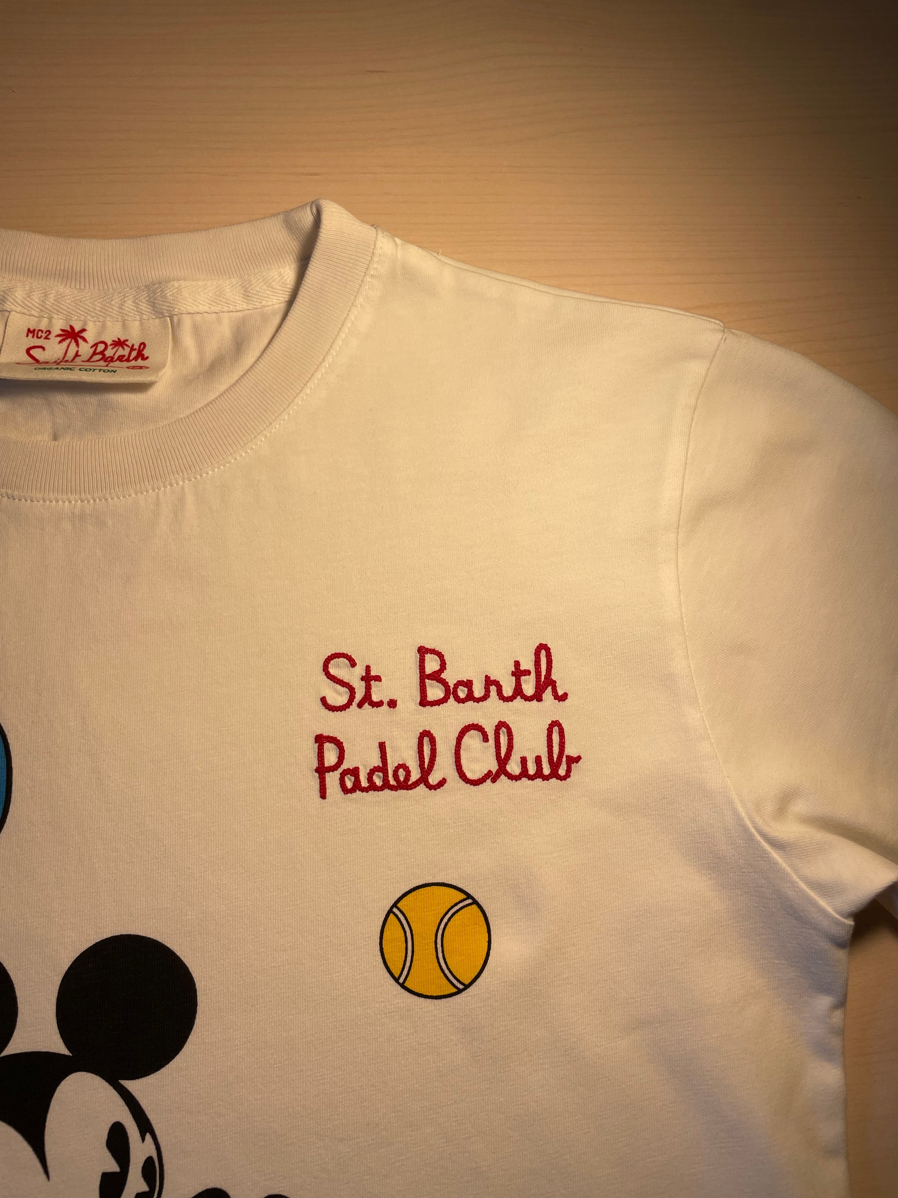 Maglia Saint Barth "Padel Club" bianca
