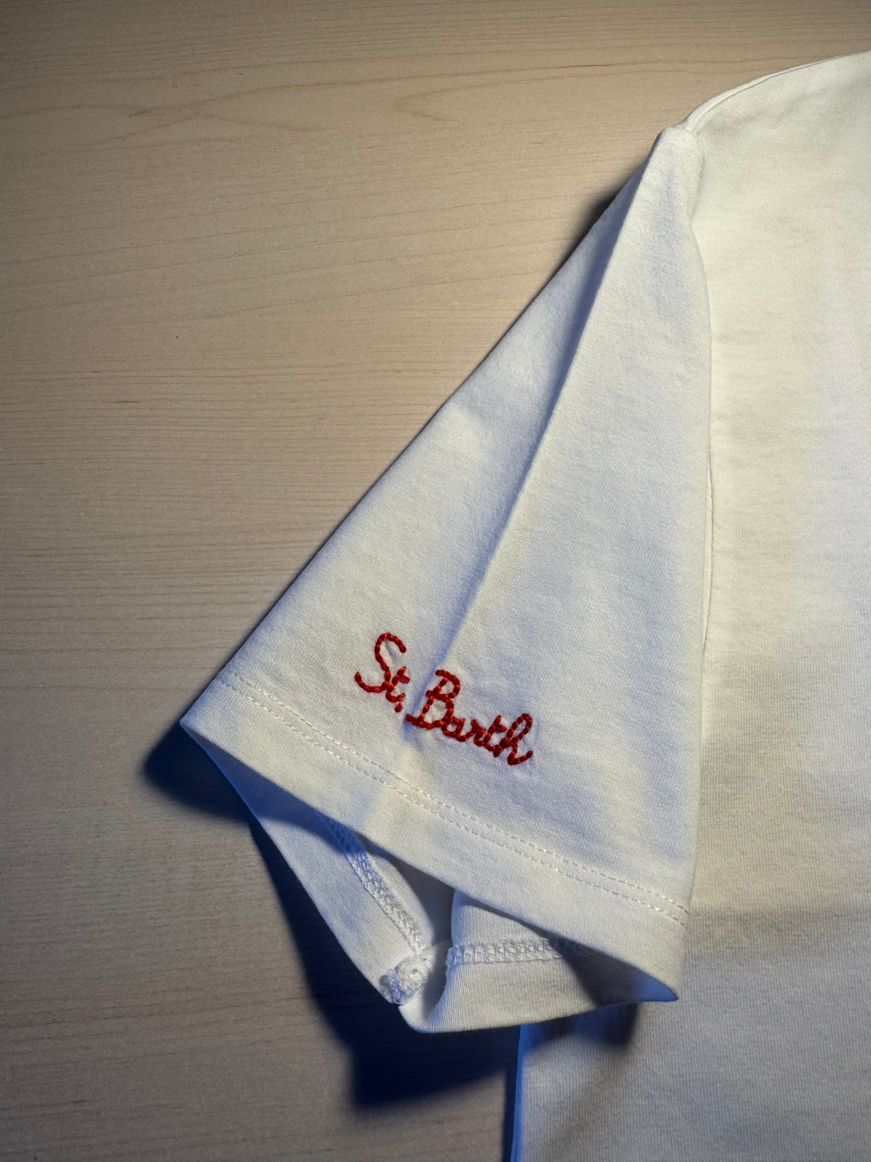 Maglia Saint Barth "Milano Da Bere” bianca