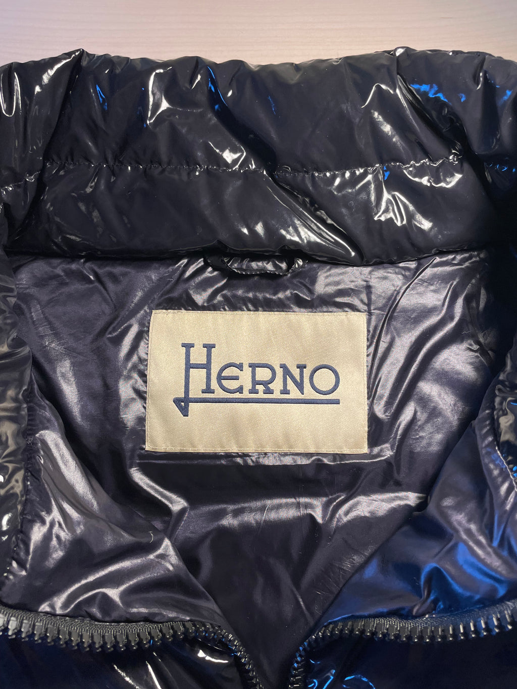 Piumino Herno nero lucido
