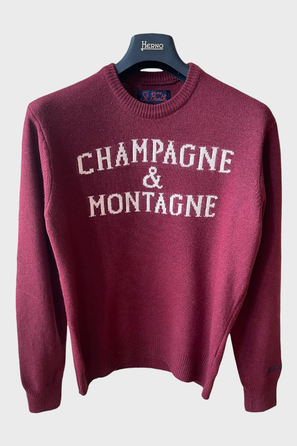 Maglione Saint Barth "Champagne e montagne" Bordeaux