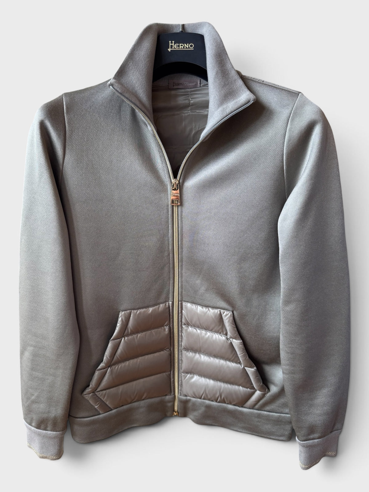 Piumino Herno grigio cotone