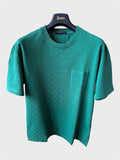 Maglia Louis Vuitton verde con taschino Damier