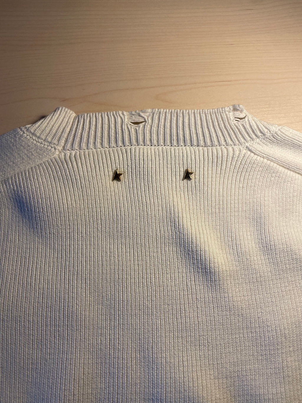 Maglione Golden Goose bianco "Do what you love"