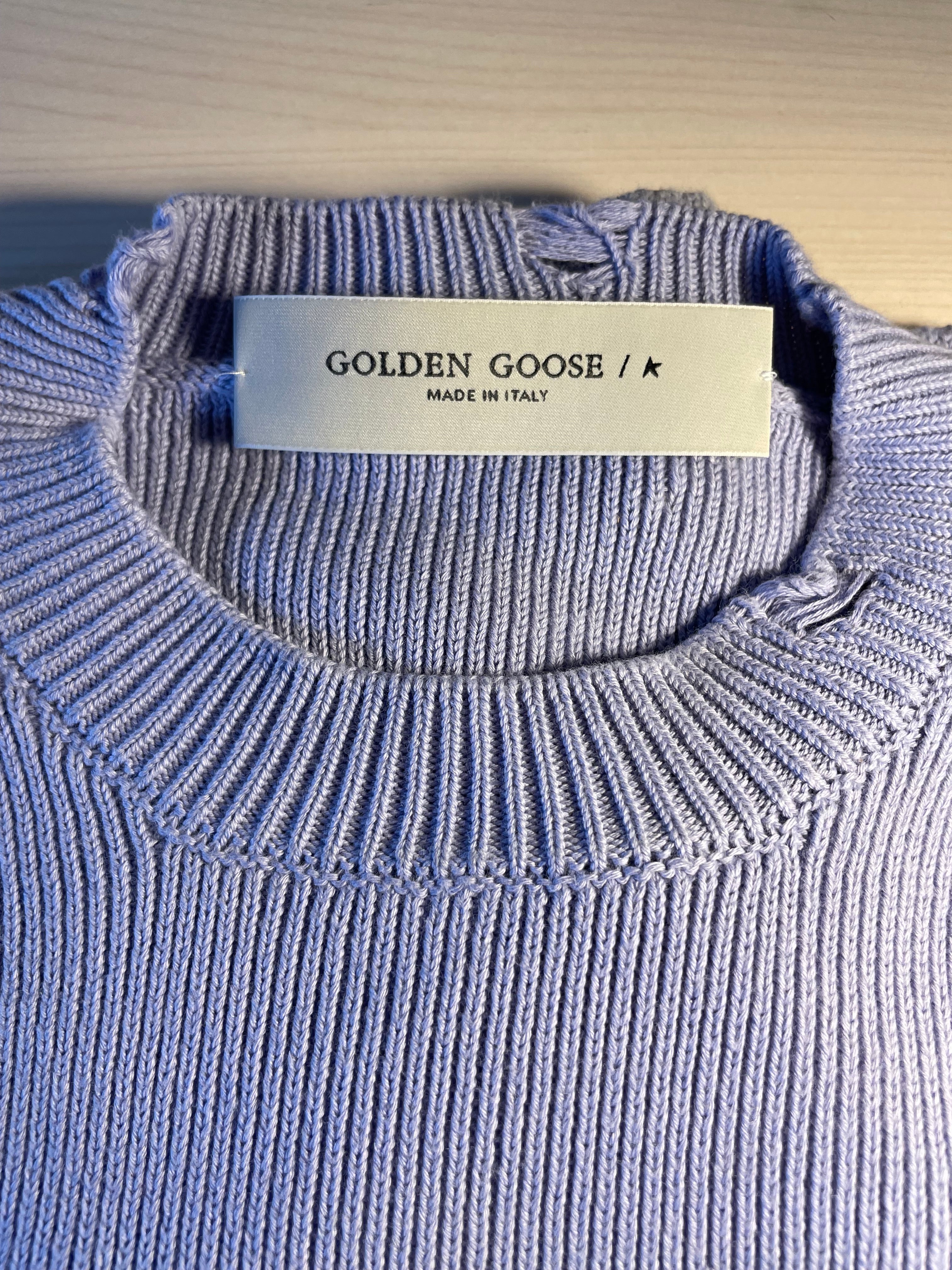 Maglione Golden Goose lilla "Do what you love"