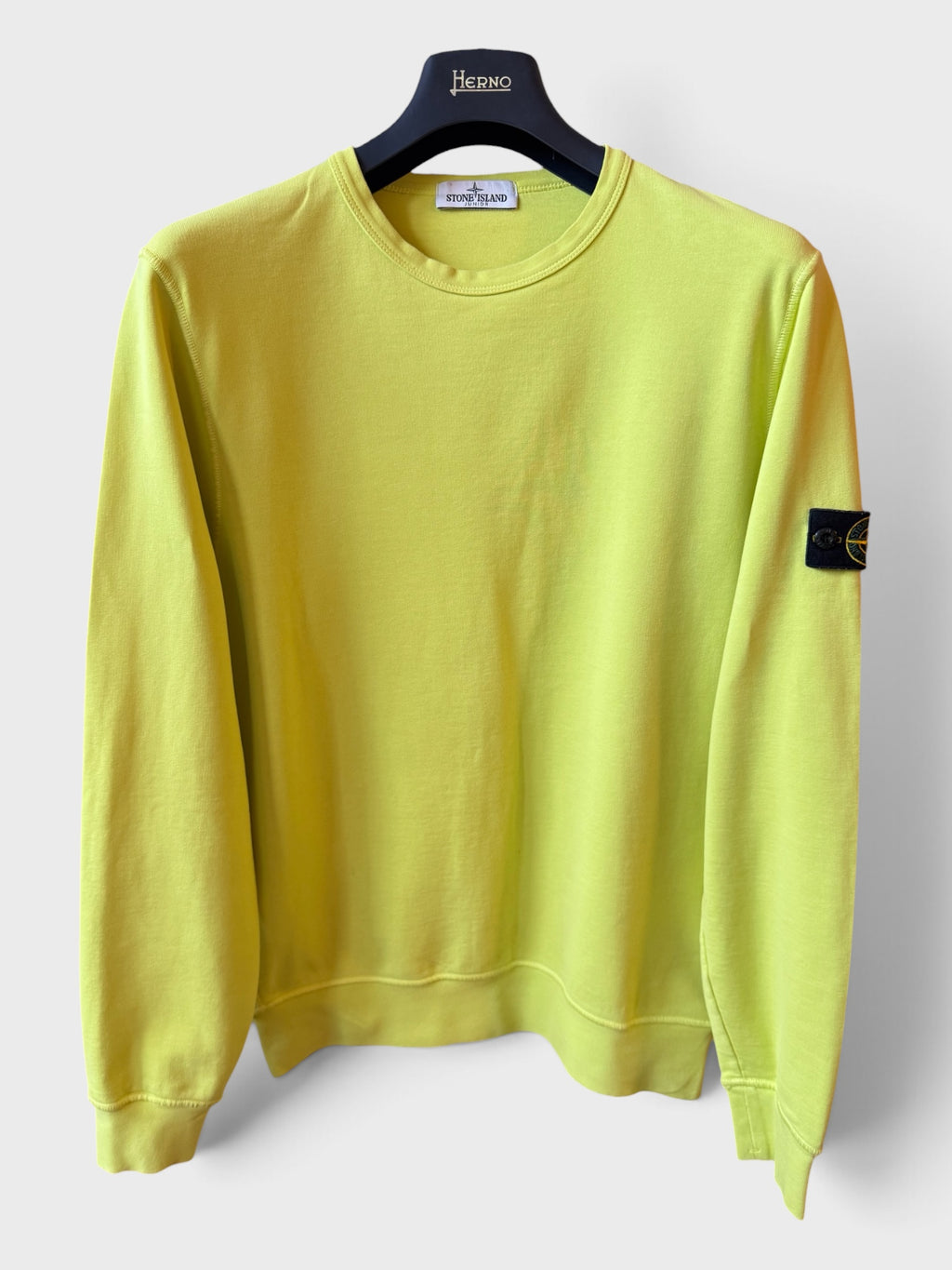 Felpa Stone Island giallo fluo