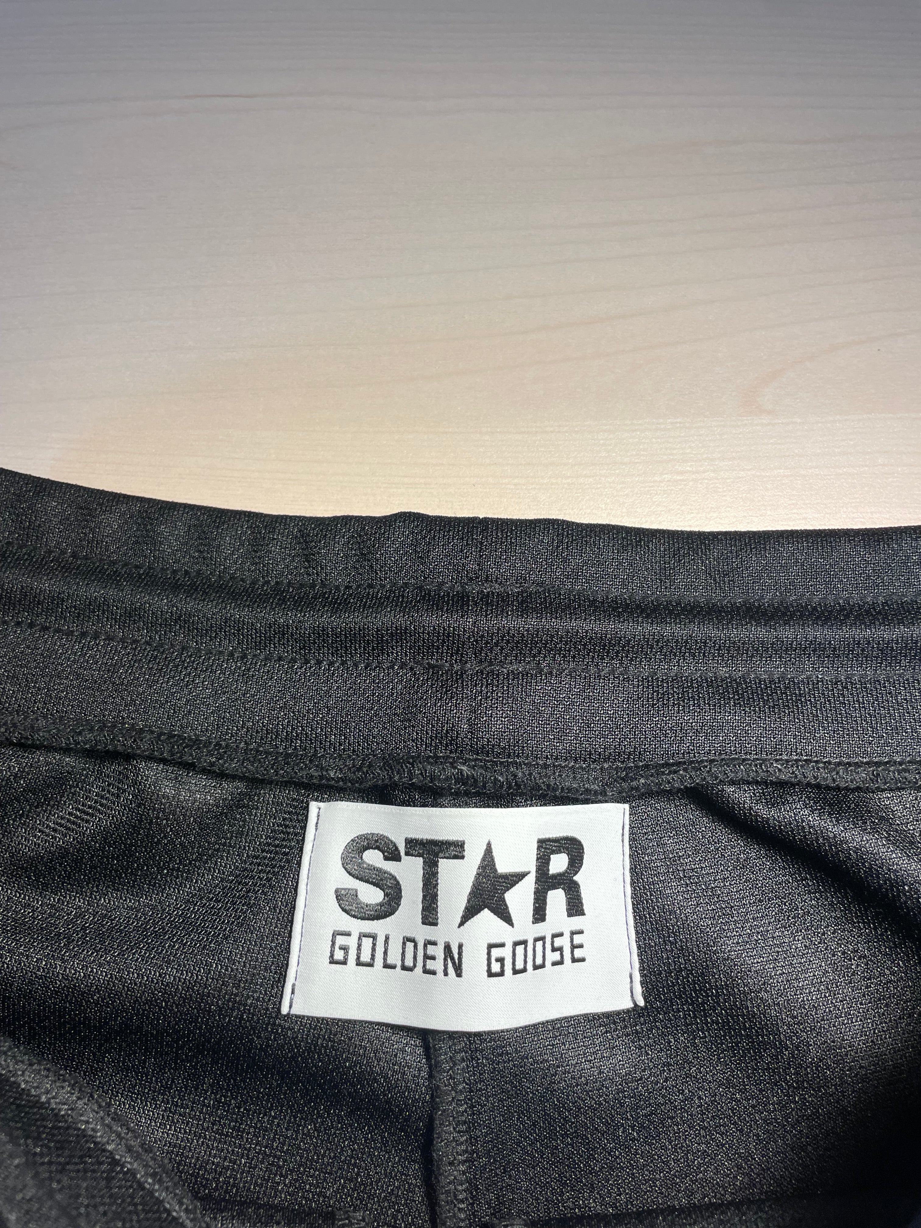 Pantaloni Golden Goose Star jogging neri stelline laterali