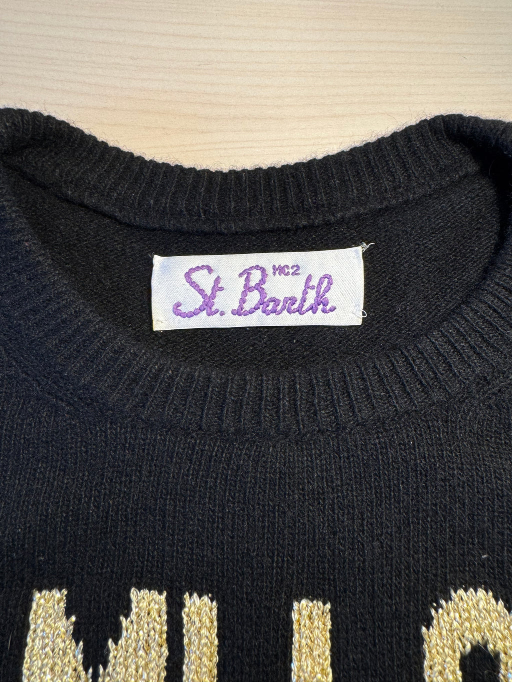 Maglione Saint Barth "Se Mi Lasci Non Vale" nero