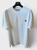 Maglia Golden Goose Star bianca stella rossa