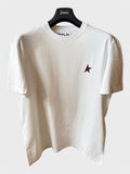 Maglia Golden Goose Star bianca stella bordeaux