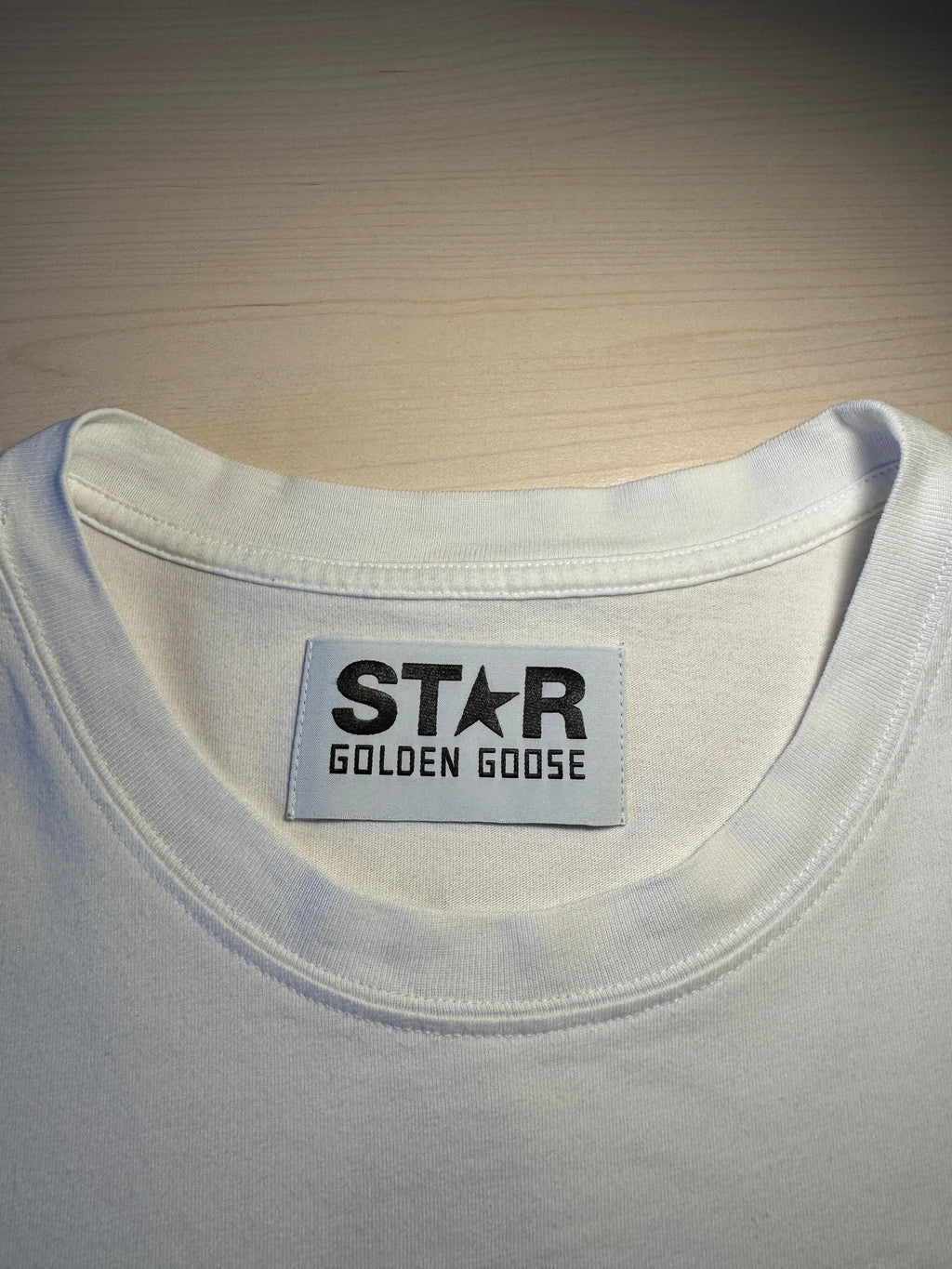 Maglia Golden Goose Star bianca stella nera retro