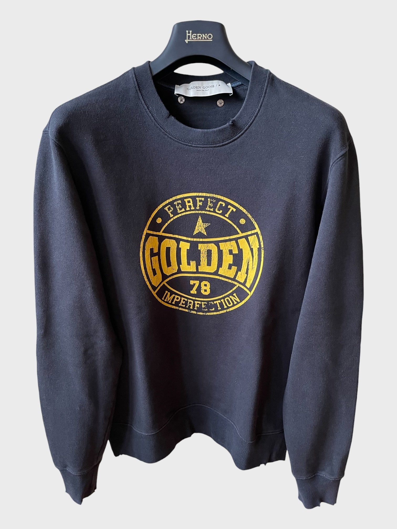 Felpa Golden Goose "Perfect Imperfection" blu