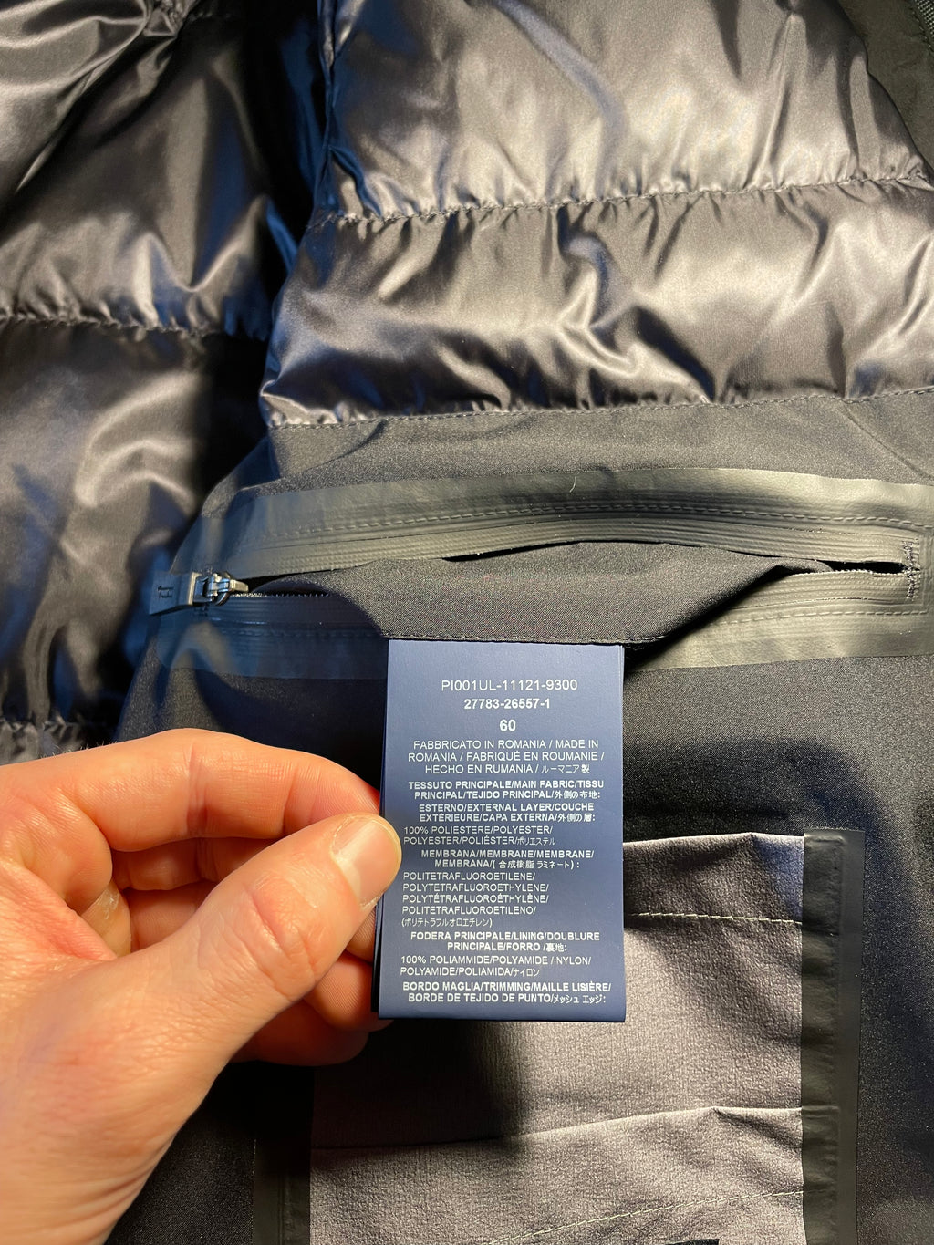 Giubbino Herno Laminar Gore-Tex nero
