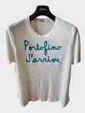 Maglia Saint Barth "Portofino J'arrive" 100% lino