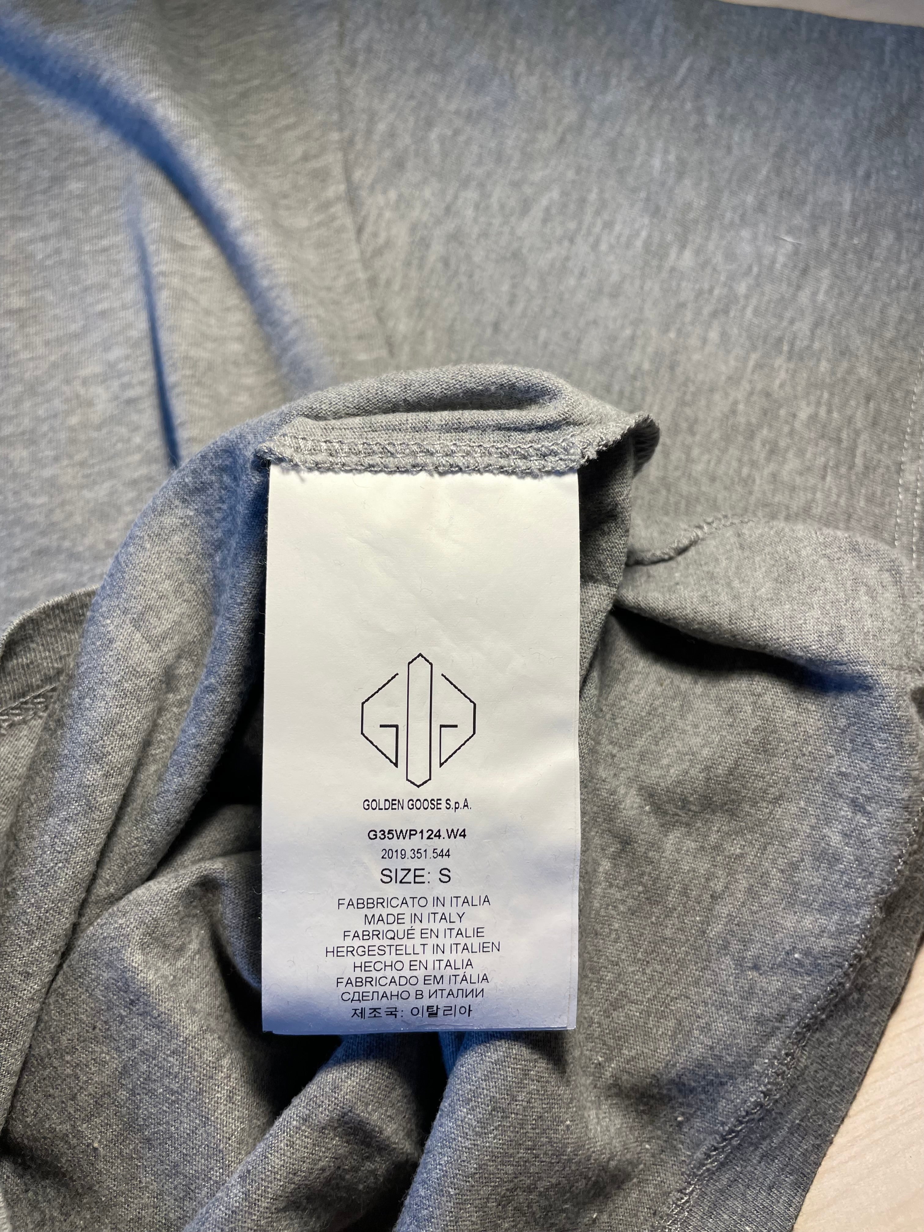 Maglia Golden Goose grigia "Sneakers Lover"