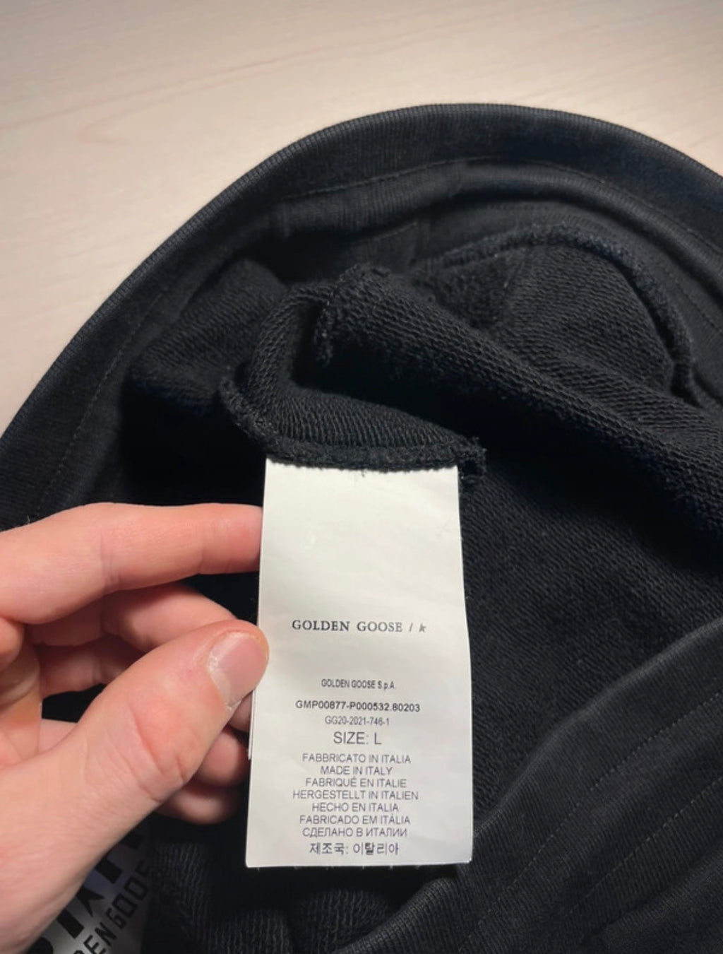 Pantaloni Golden Goose Star neri stelle bianche