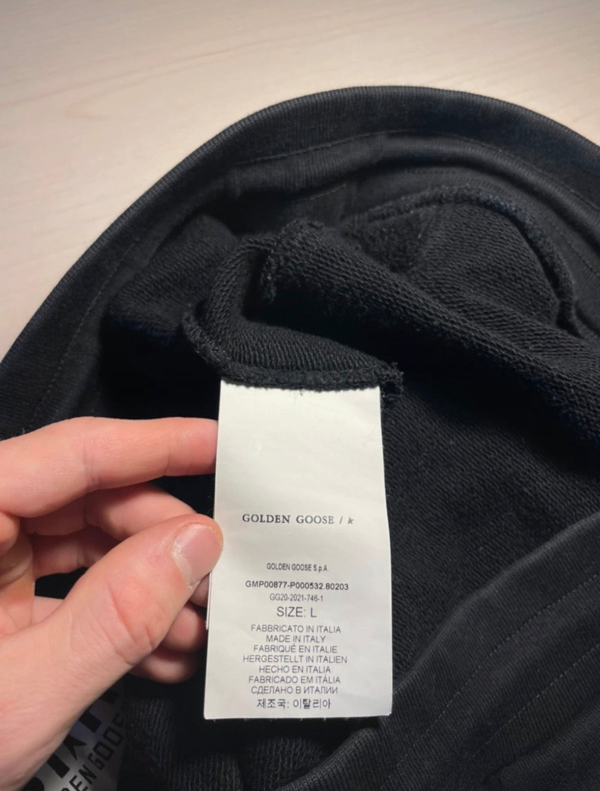 Pantaloni Golden Goose Star neri stelle bianche