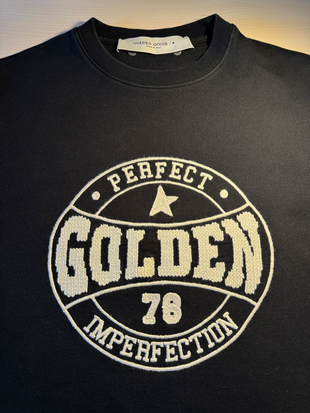 Felpa Golden Goose “Perfect Imperfection” nera