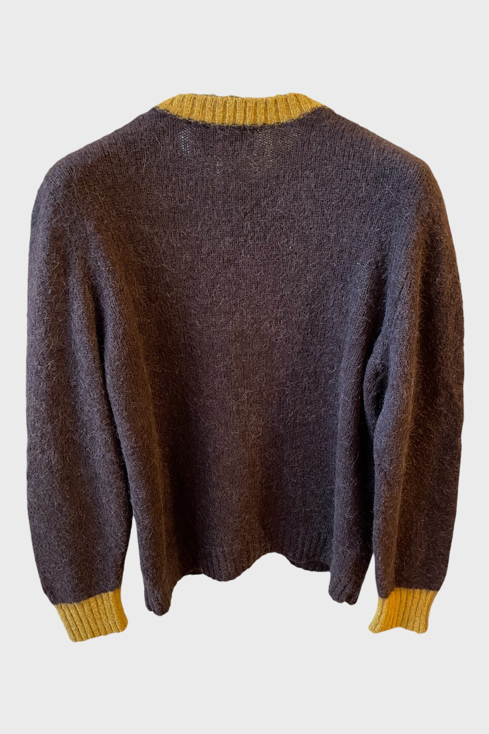 Maglione Saint Barth "Faccio cose, vedo gente" marrone