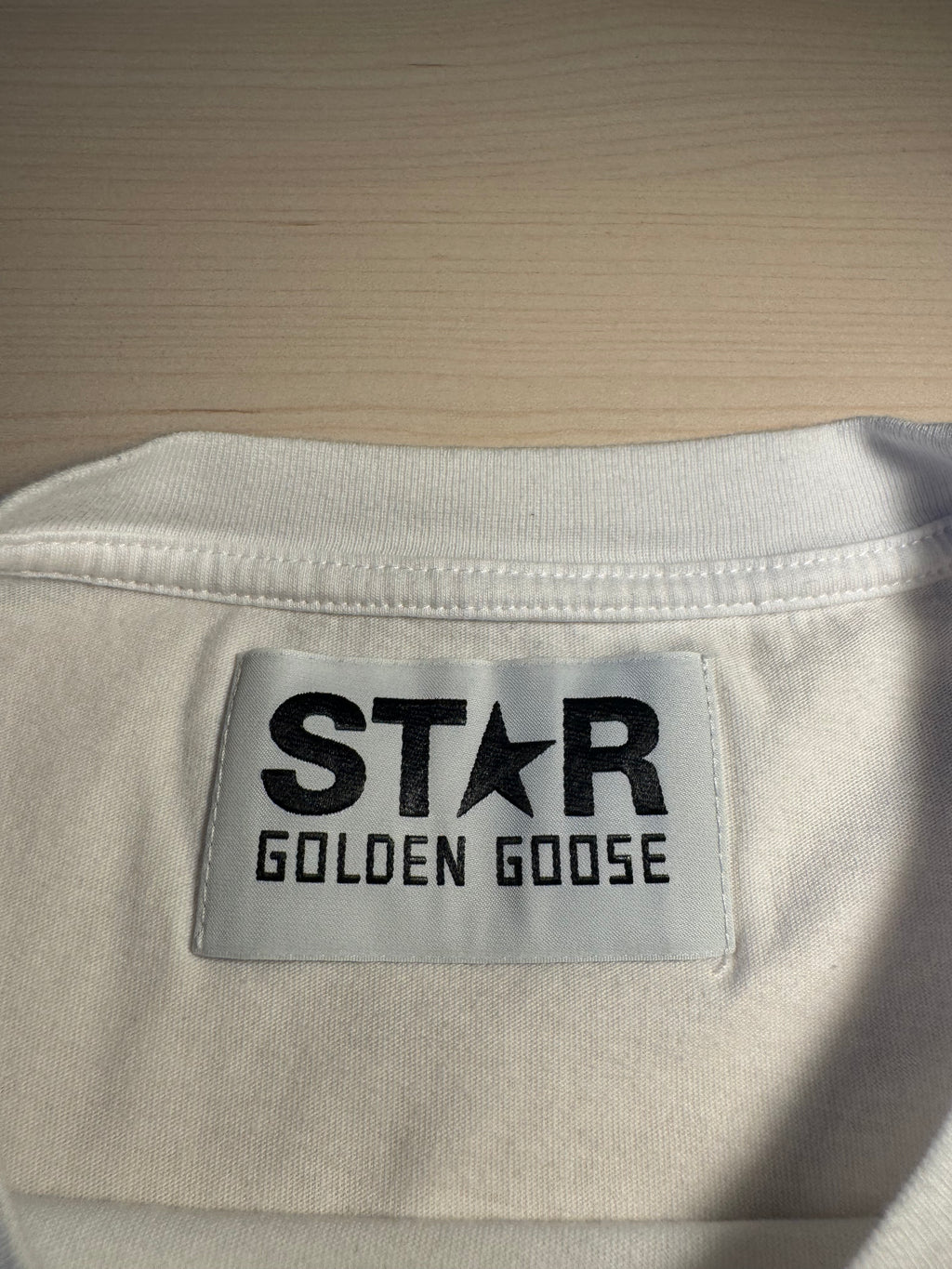 Maglia Golden Goose Star bianca stella bordeaux