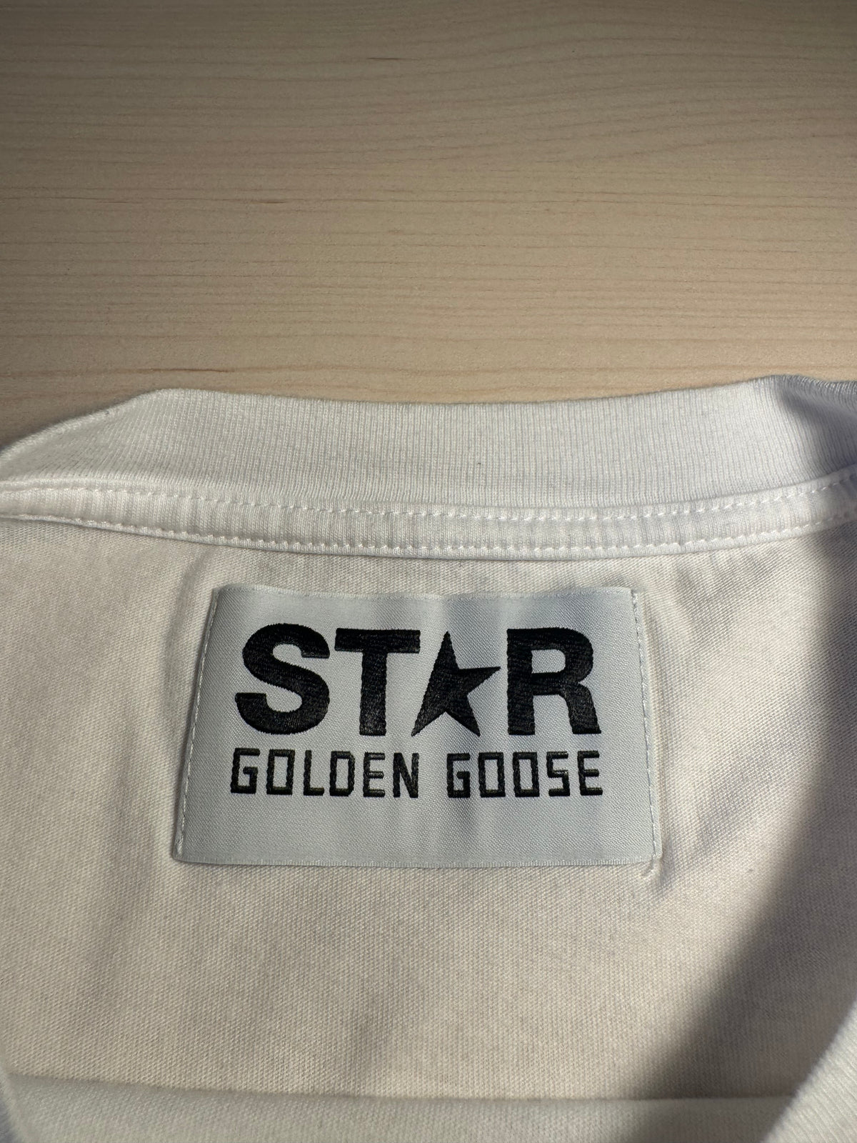 Maglia Golden Goose Star bianca stella bordeaux