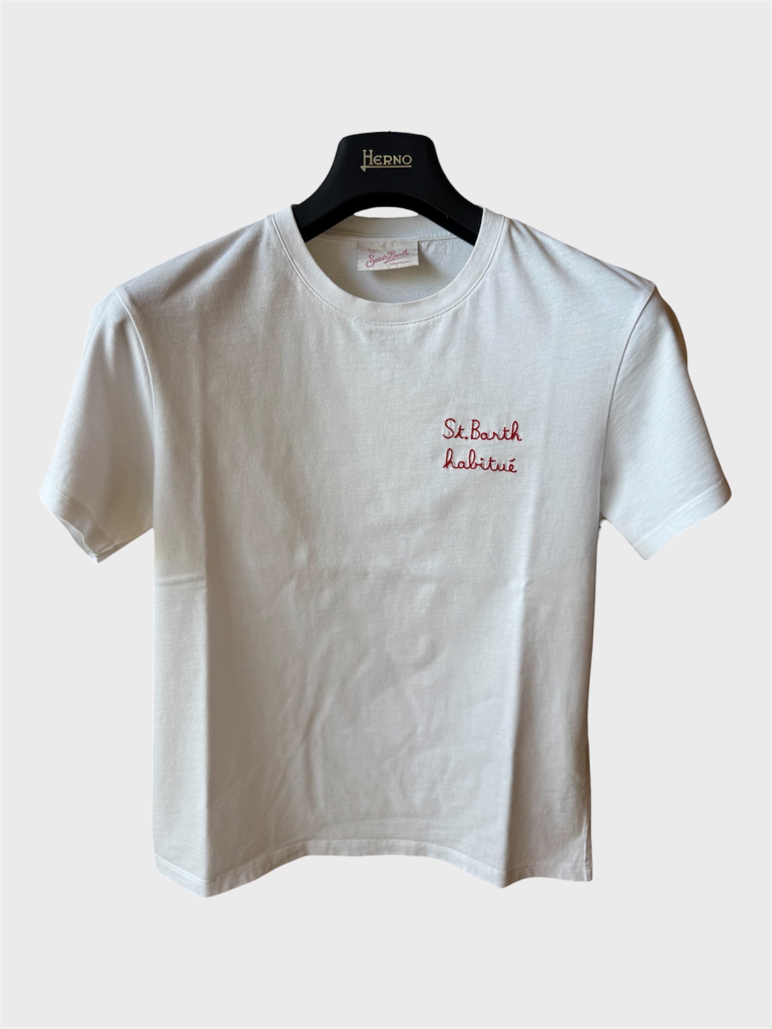 Maglia Saint Barth "St. Barth Habitué" bianca tg XS