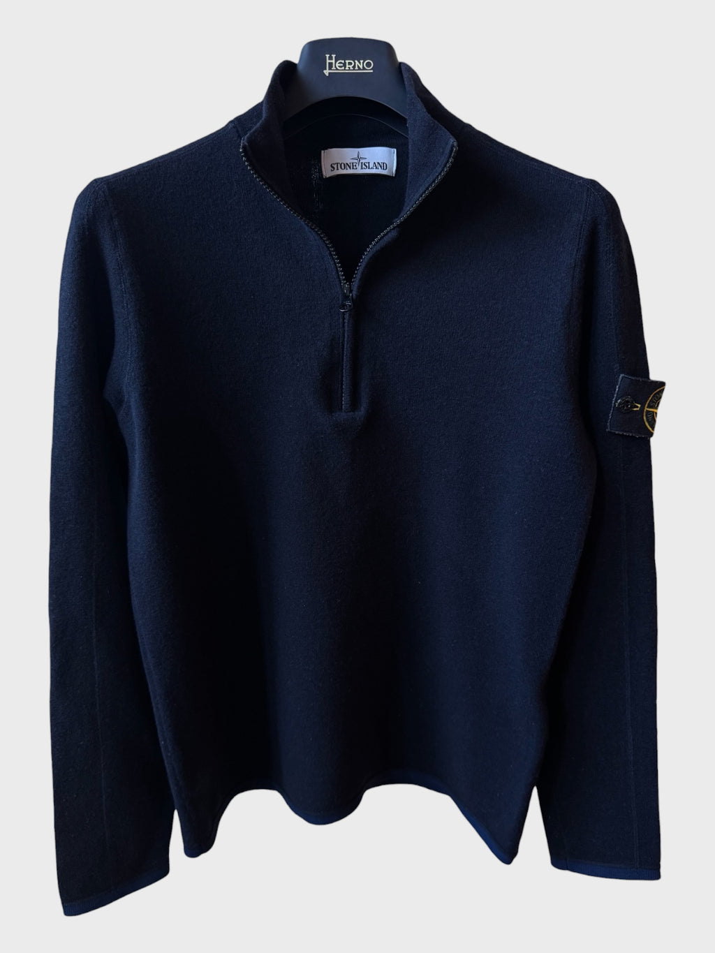 Maglione Stone Island con zip nero