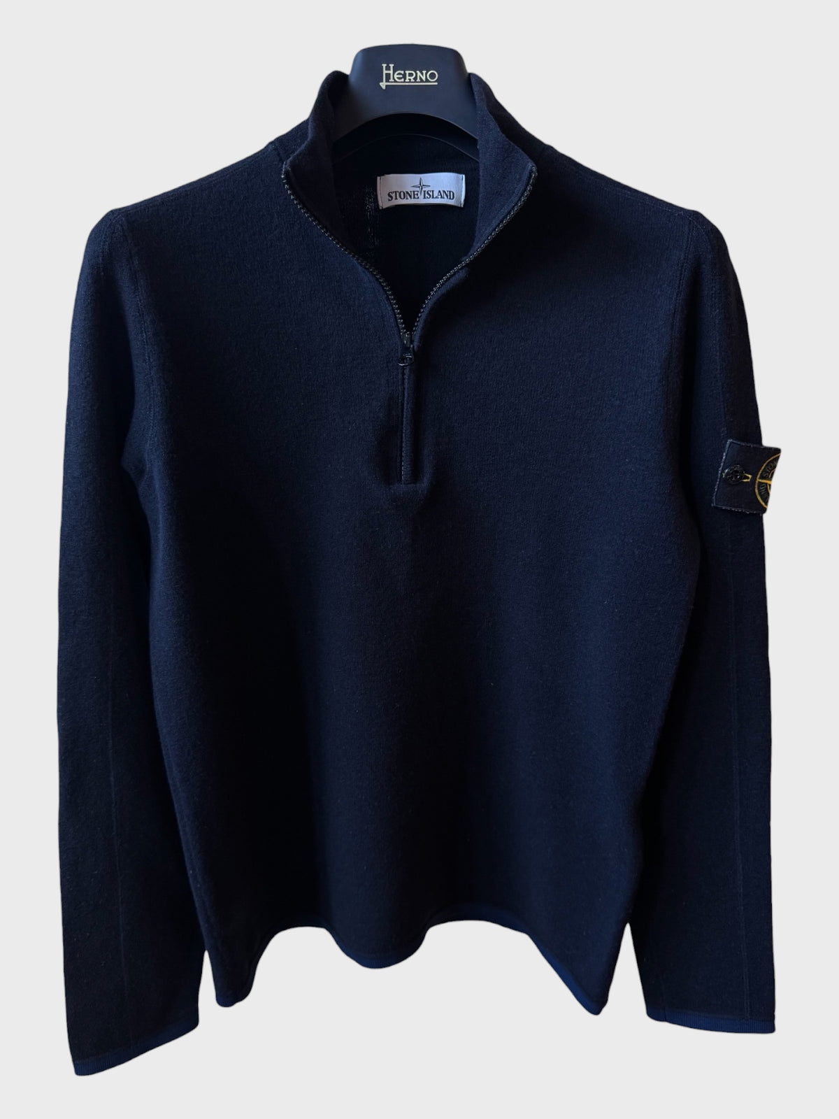 Maglione Stone Island con zip nero