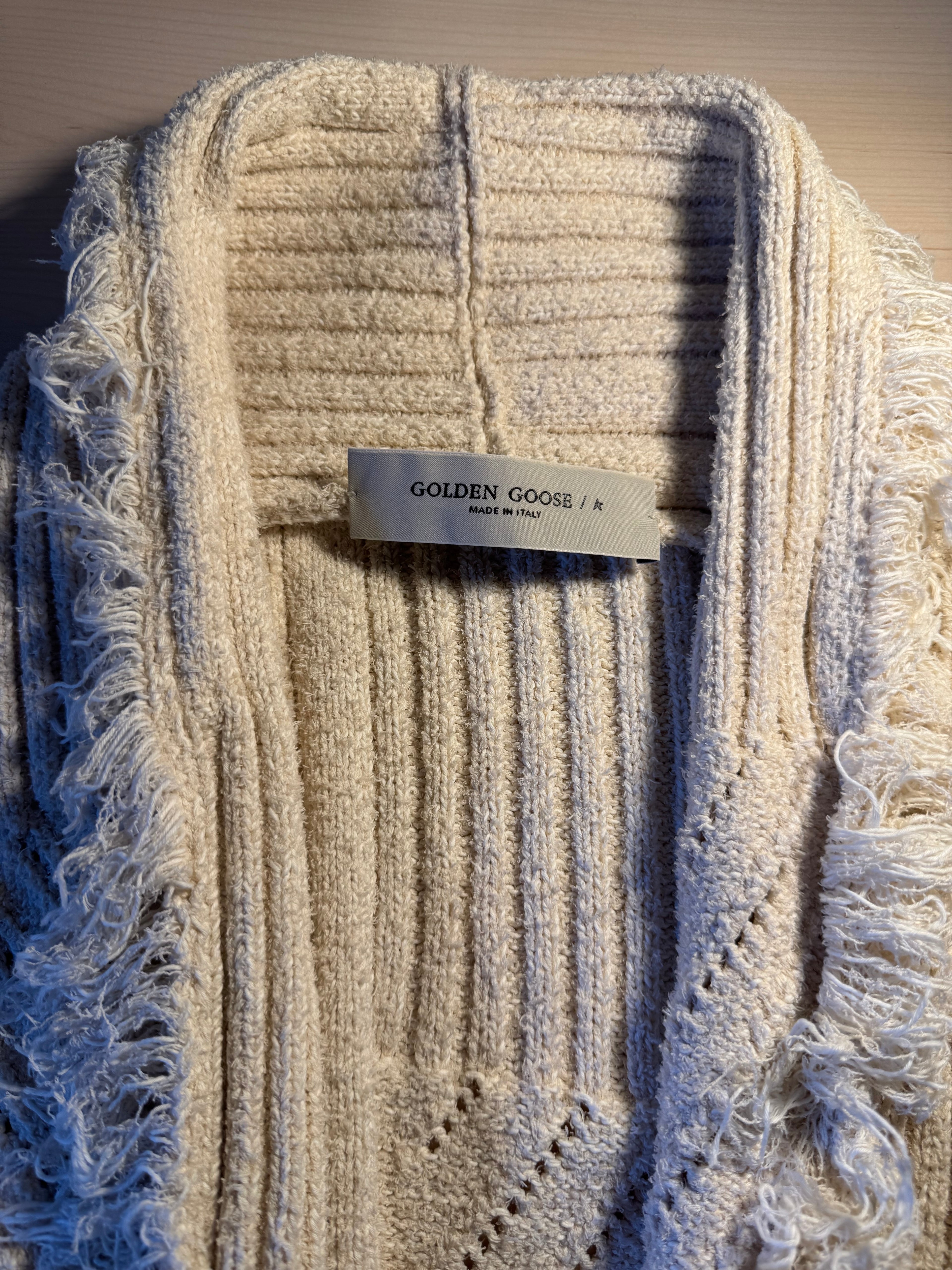 Cardigan Golden Goose panna