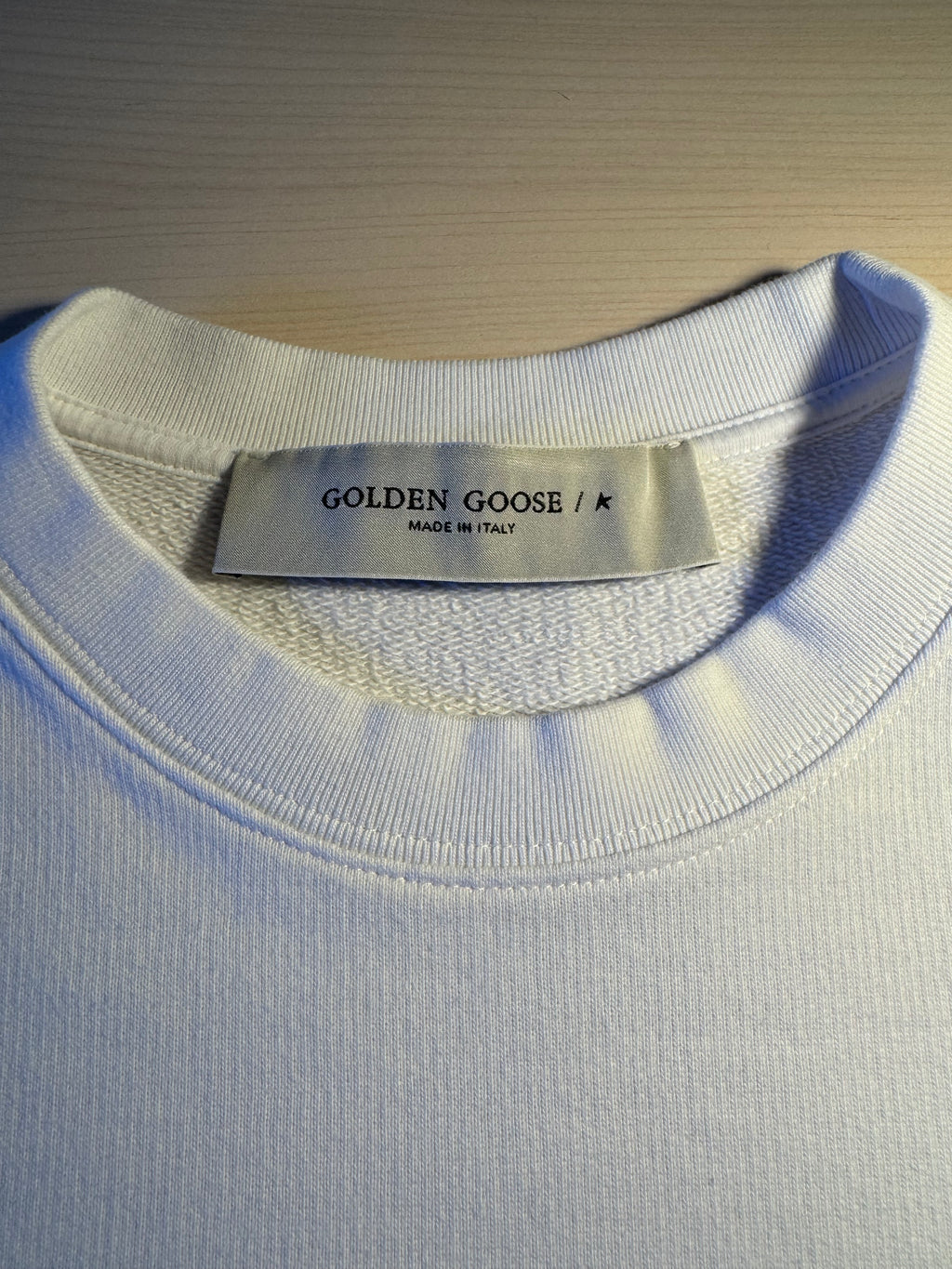 Felpa Golden Goose "Lab Golden Goose” bianca