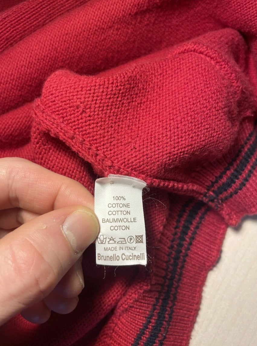 Maglione Brunello Cucinelli rosso