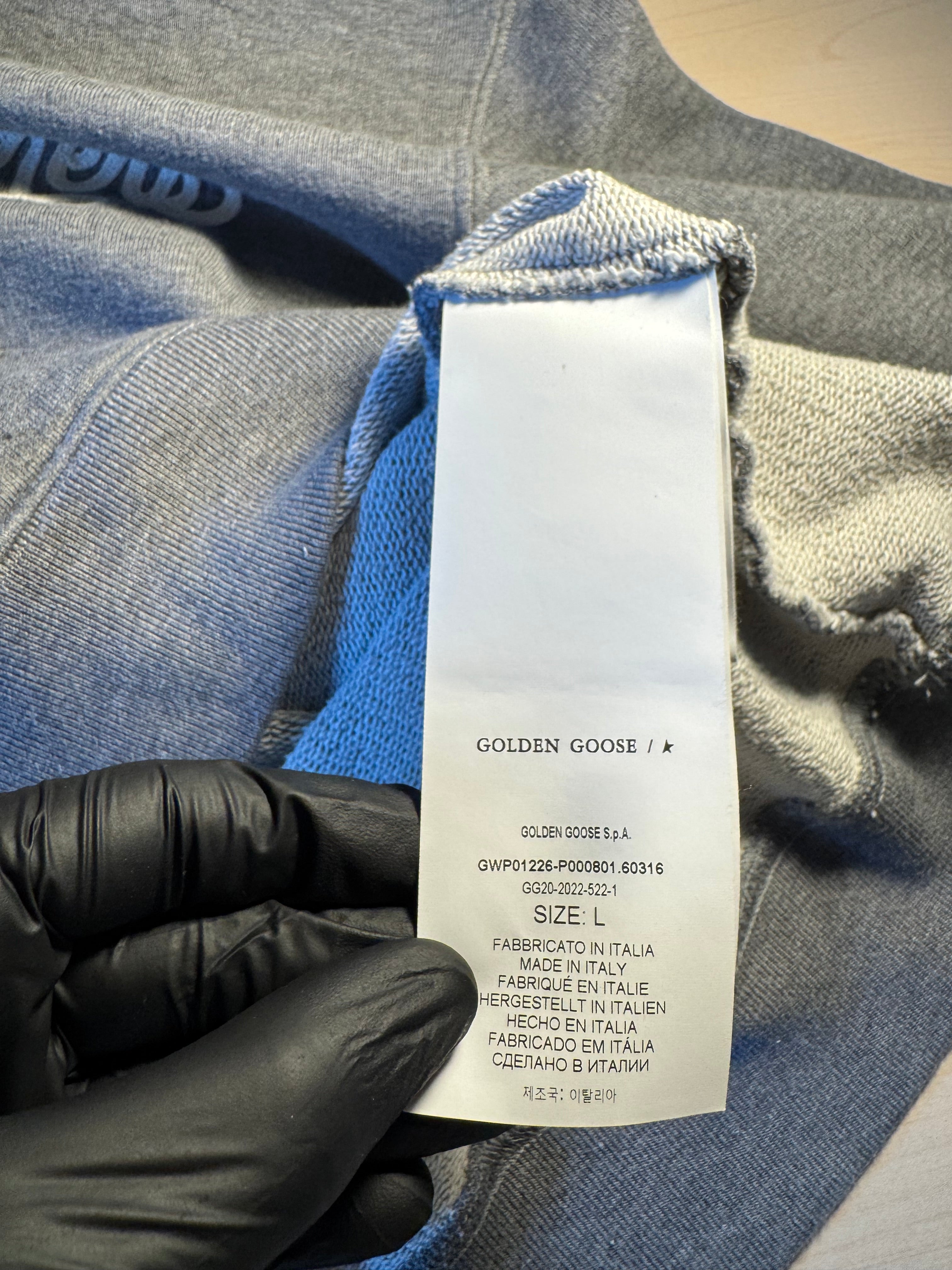 Felpa Golden Goose "Golden Dreamers University" grigia
