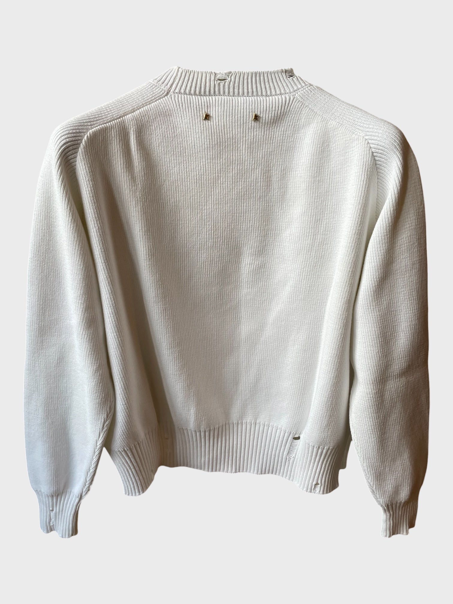 Maglione Golden Goose bianco "Do what you love"