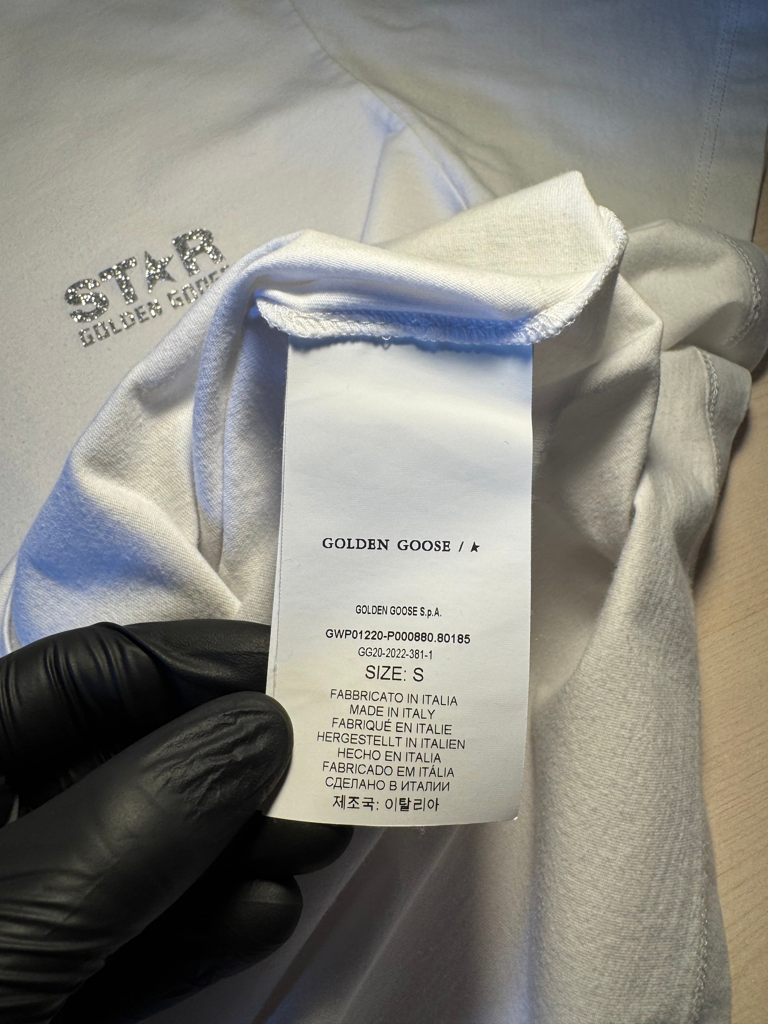 Maglia Golden Goose Star stella argento retro tg S