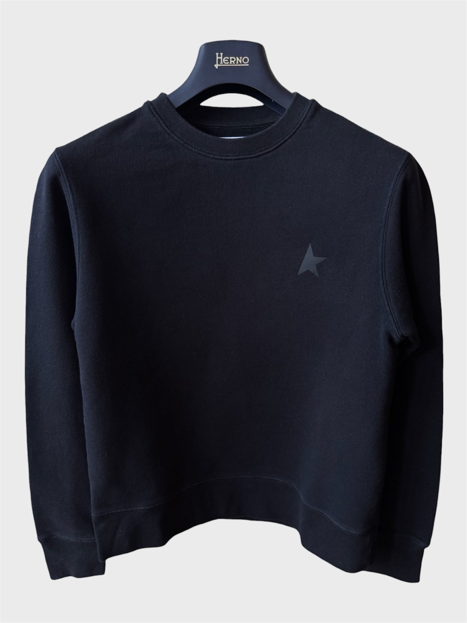 Felpa Golden Goose Star nera stella nera