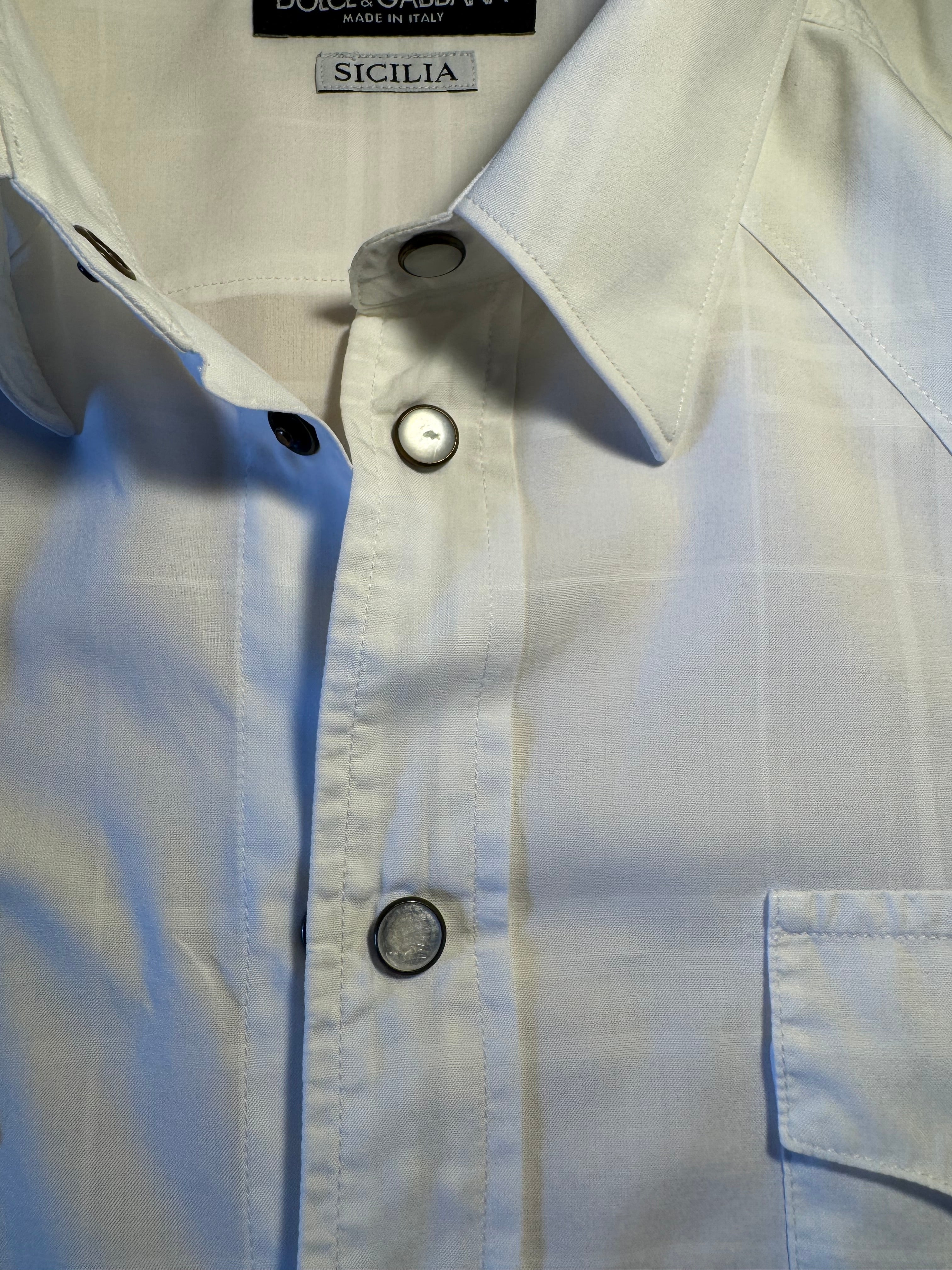 Camicia bianca Dolce & Gabbana “Sicilia”