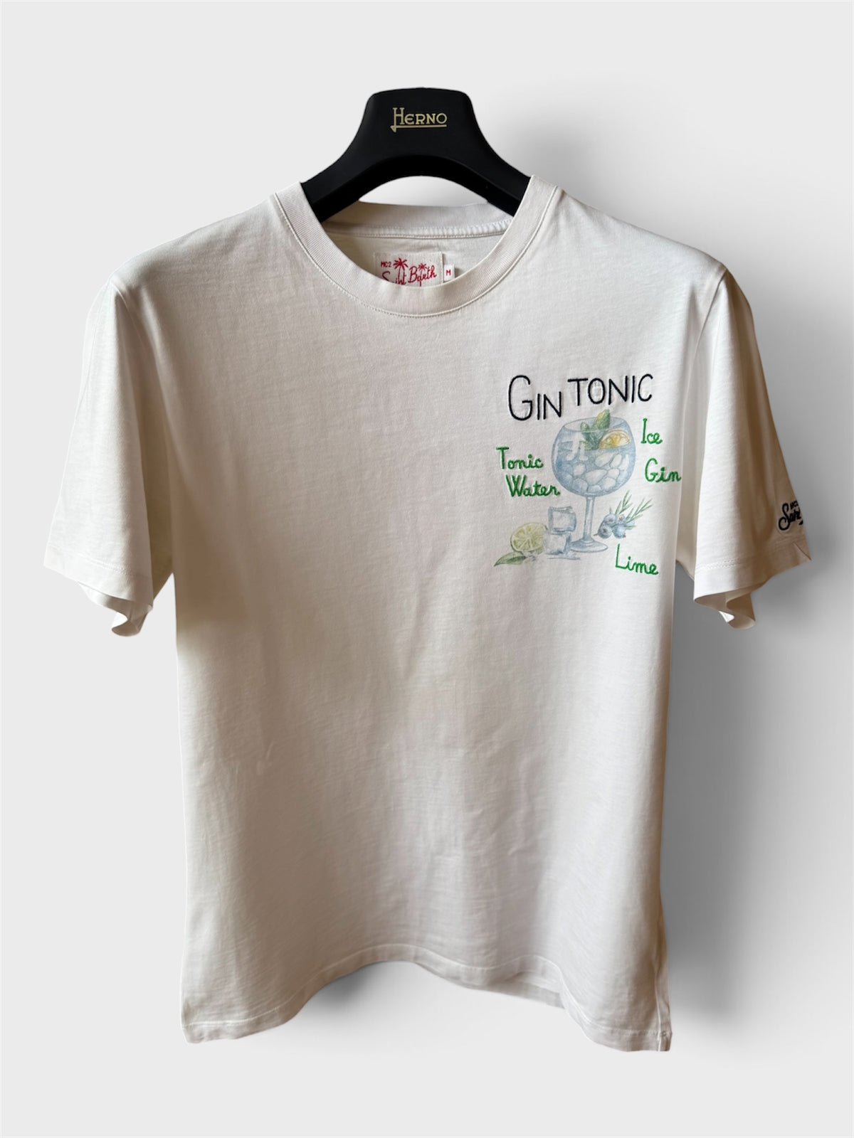 Maglia Saint Barth "Gin Tonic" bianca