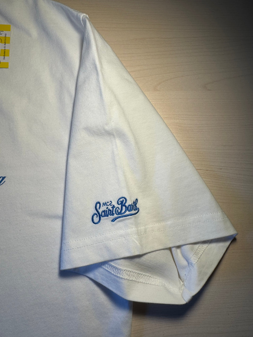 T-shirt Saint Barth "La Dolce Vita" bianca