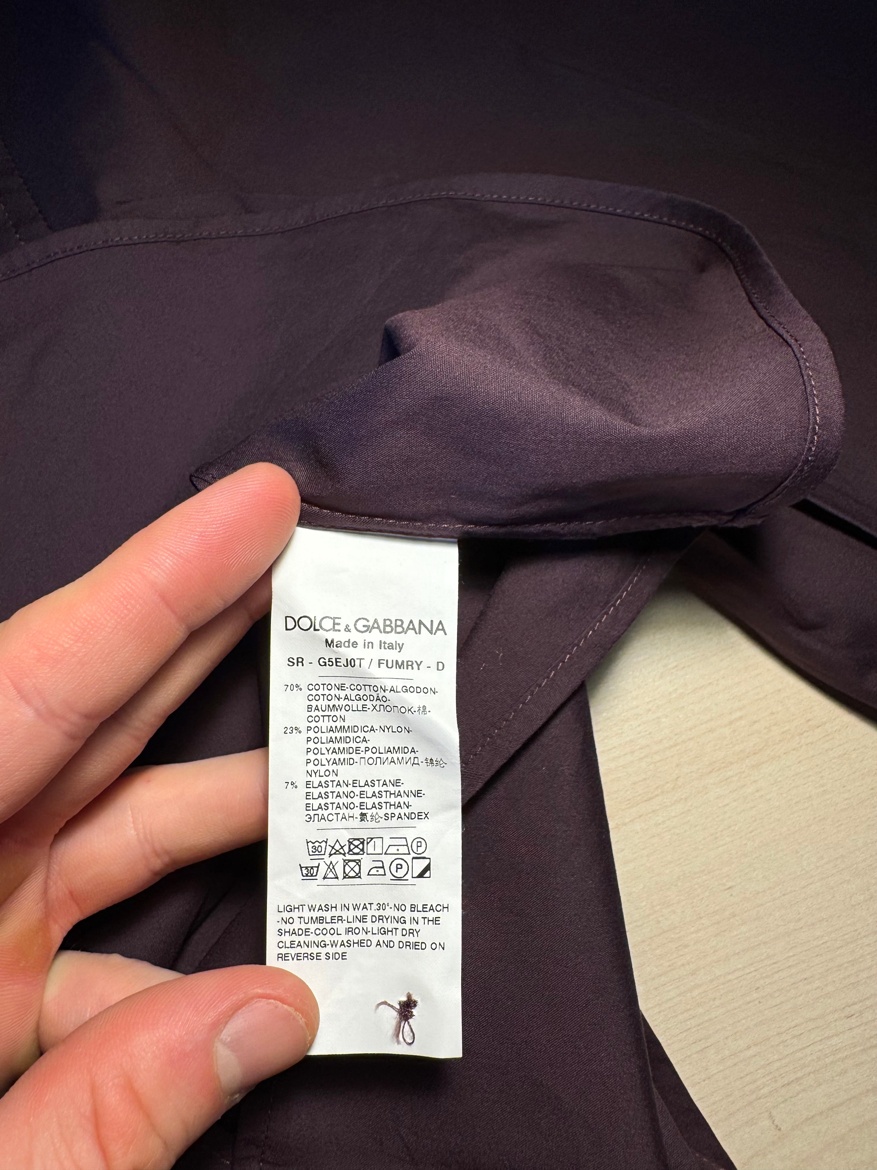 Camicia Dolce e Gabbana bordeaux