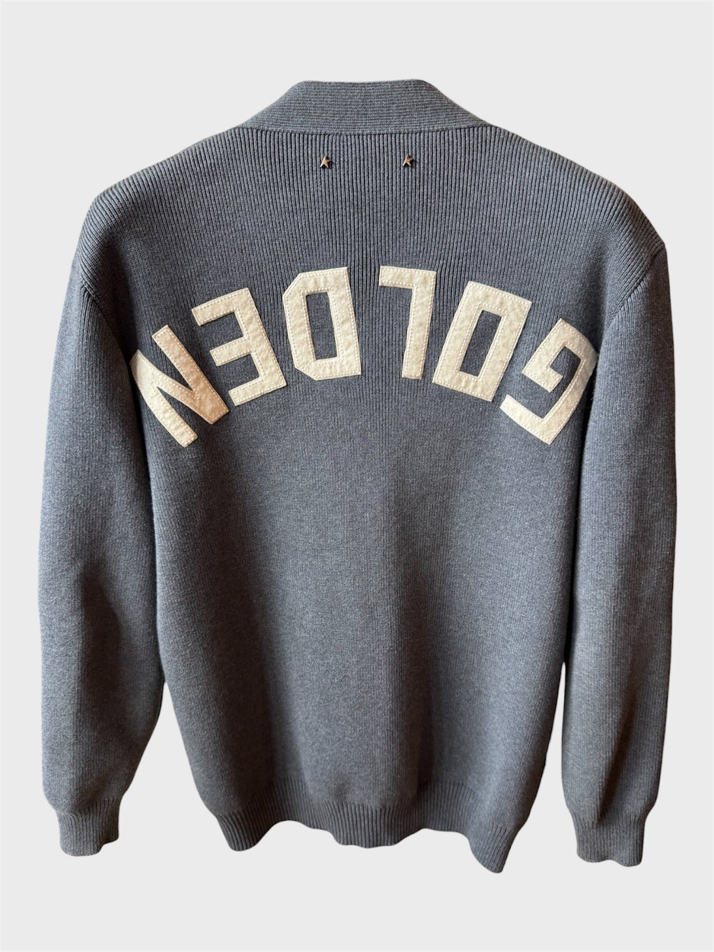 Cardigan Golden Goose grigio "Golden"