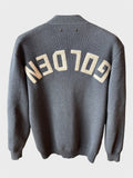 Cardigan Golden Goose grigio "Golden"