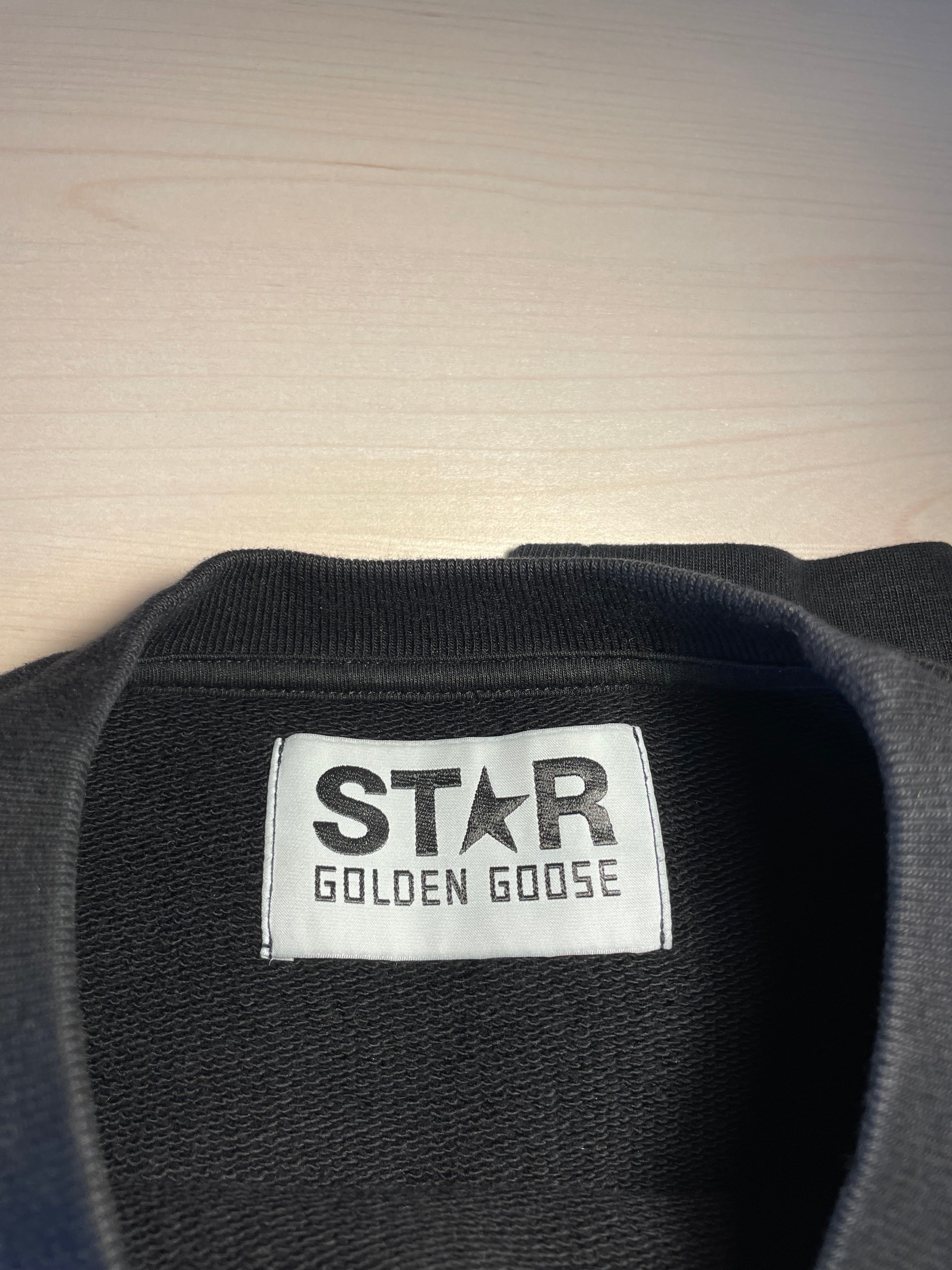 Felpa Golden Goose Star nera stella nera