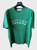 Maglia Golden Goose verde scritta "Golden"
