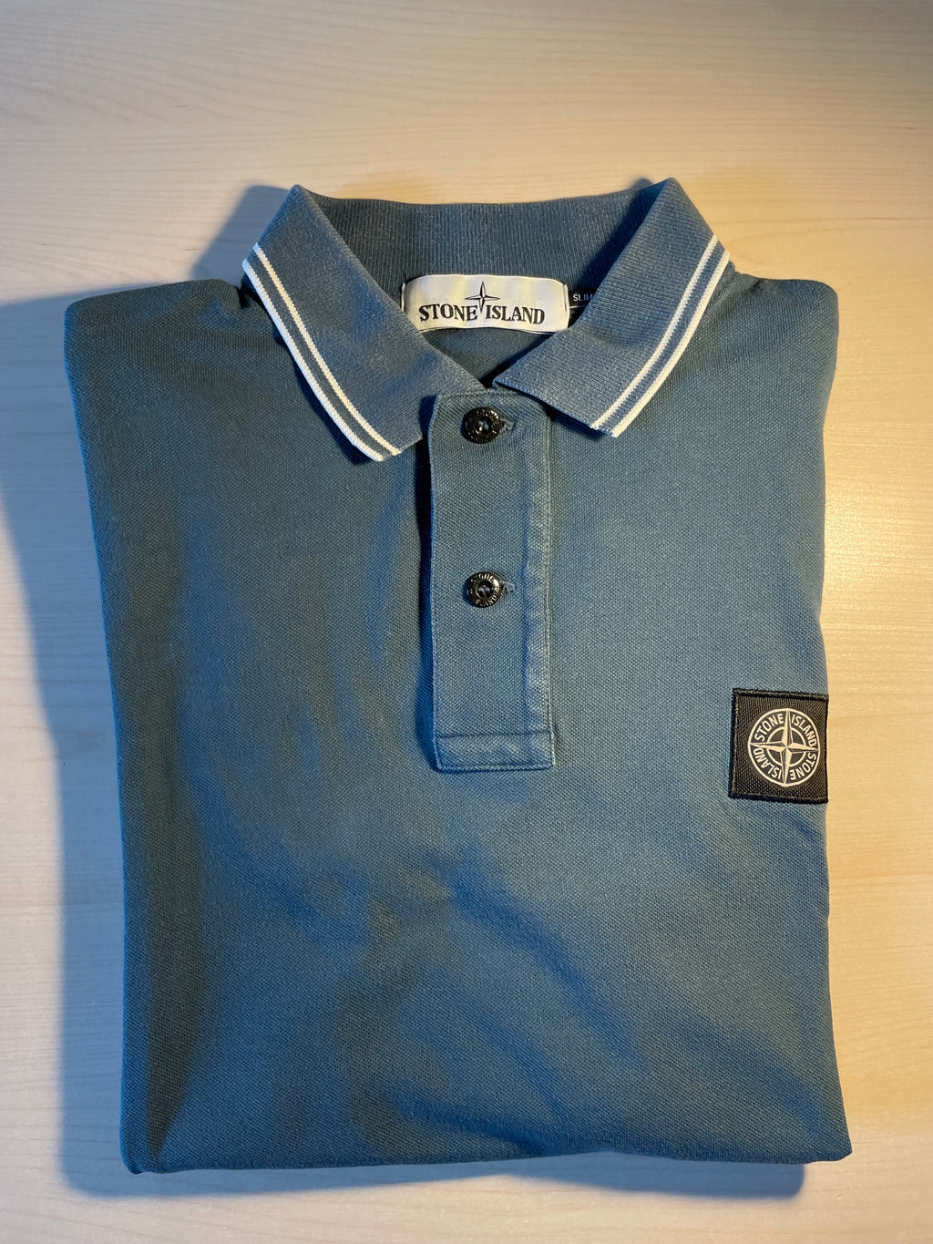 Polo Stone Island azzurra
