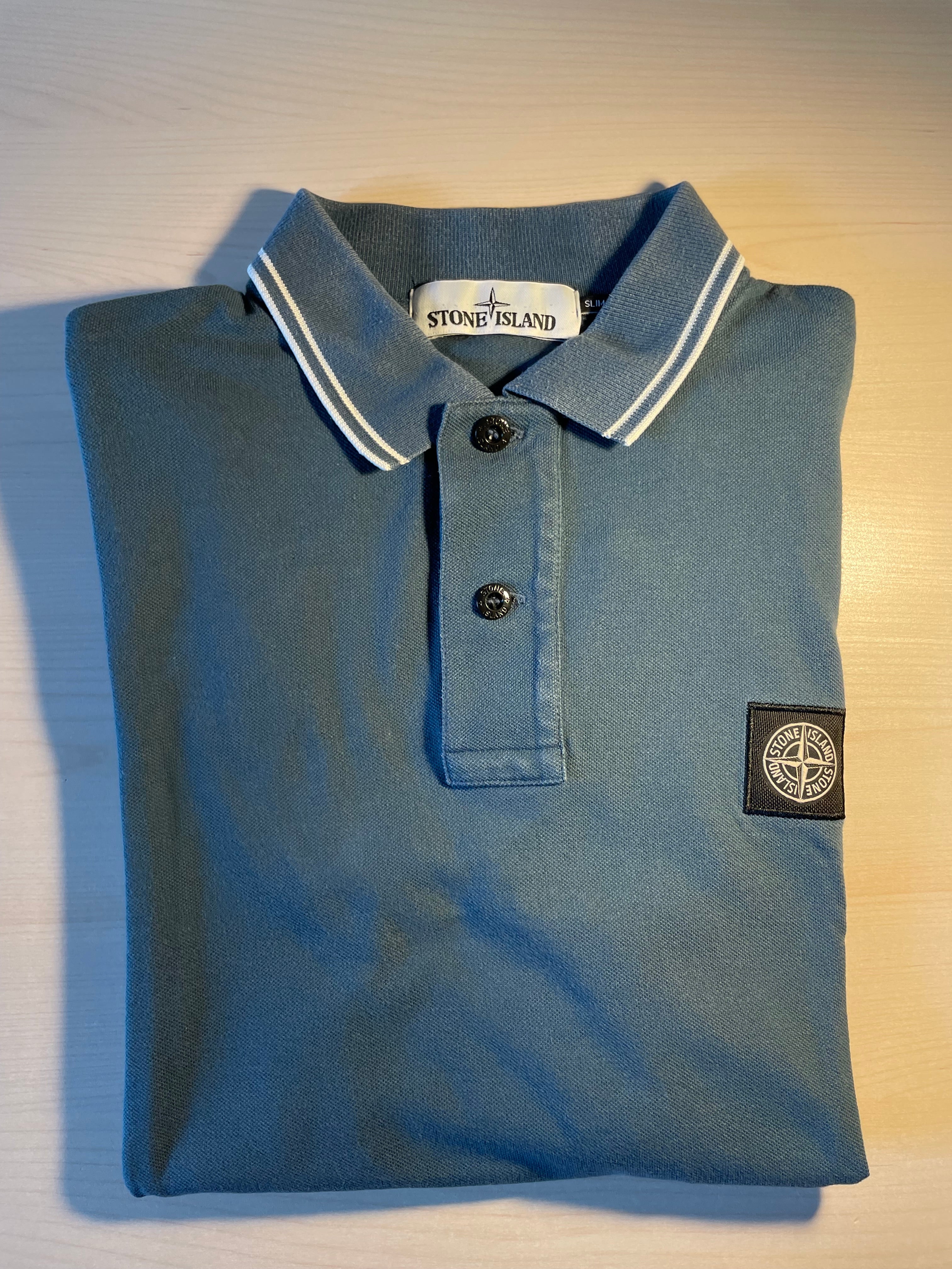 Polo Stone Island azzurra